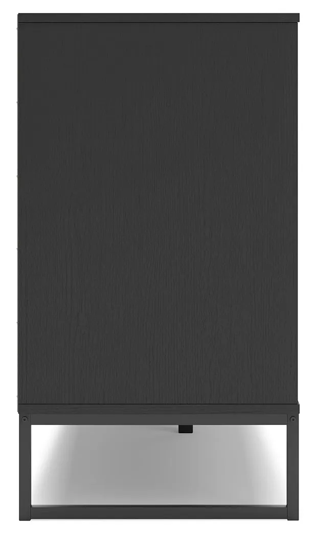 Socalle Queen Panel Headboard with Dresser and 2 Nightstands in Black