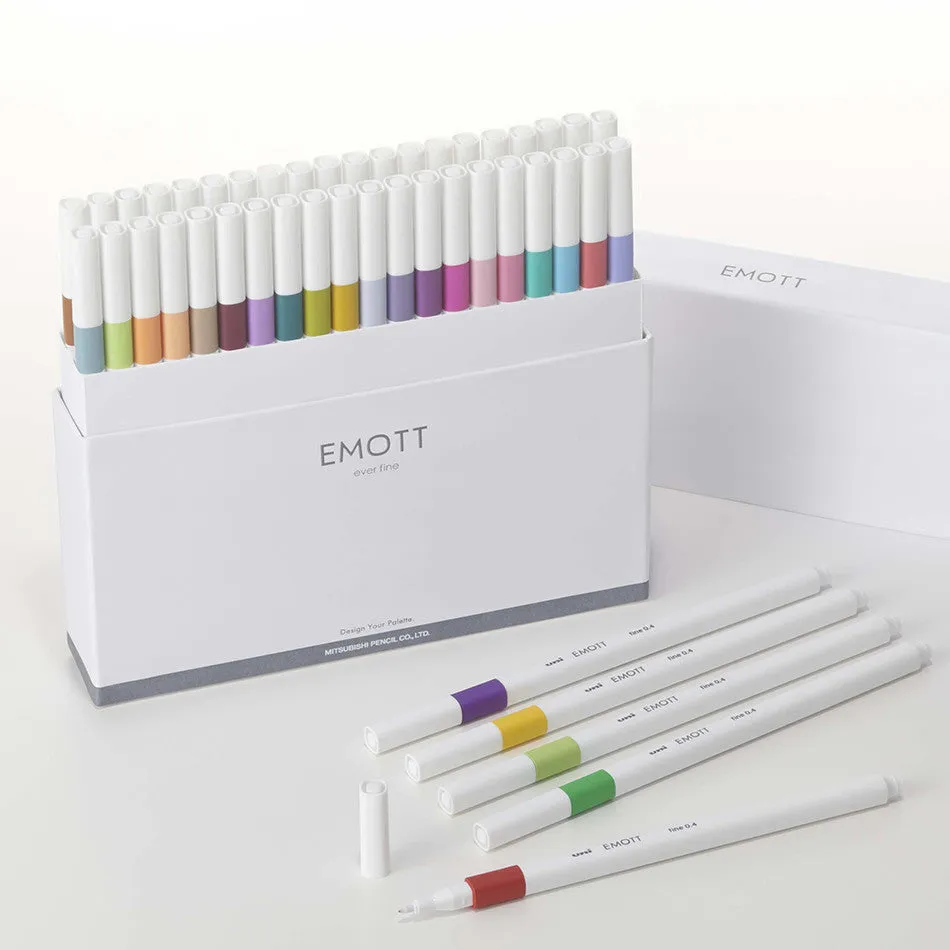 Uni Emott Fineliner Set of 40 Assorted