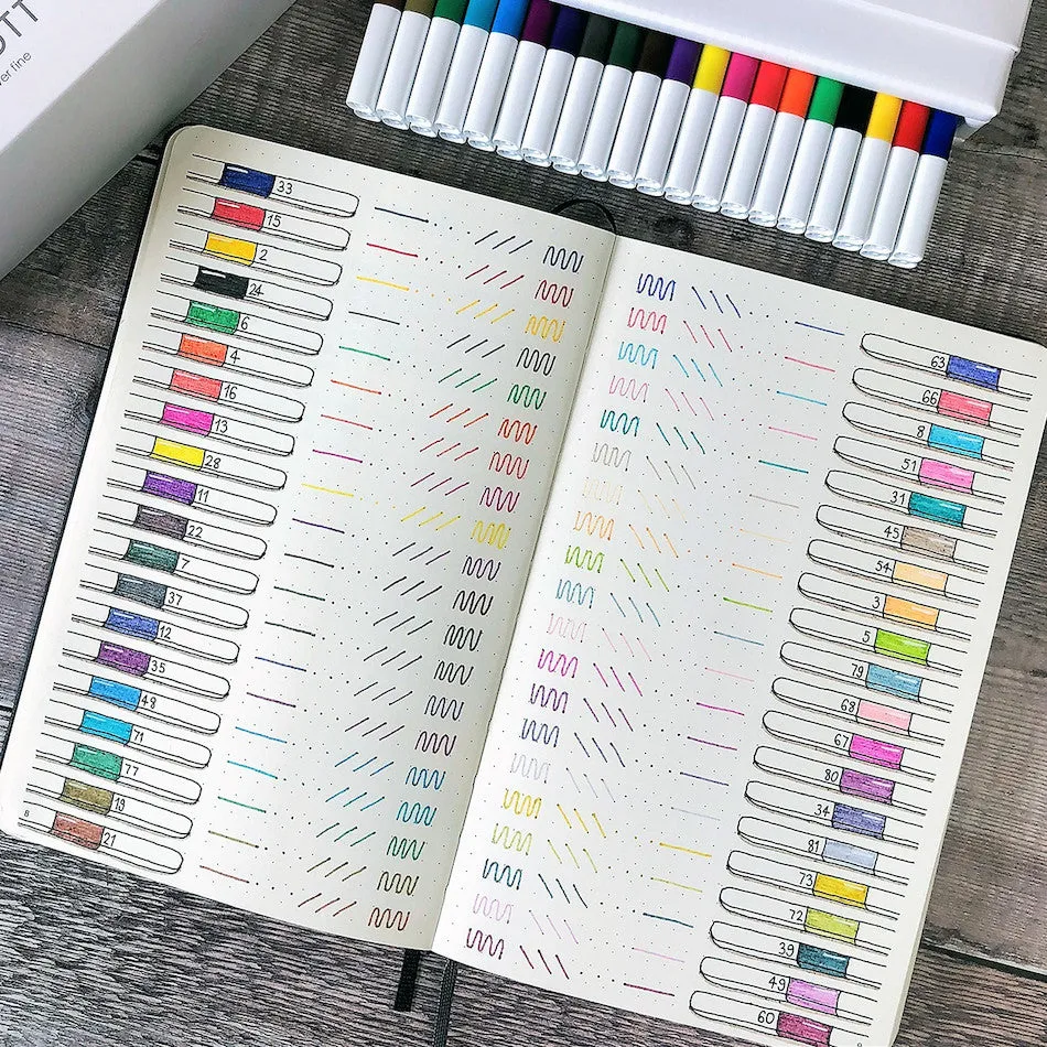 Uni Emott Fineliner Set of 40 Assorted