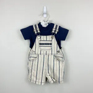 Vintage Baby Beluga New York Teddy's Bear Shortalls Set 3-6 Months