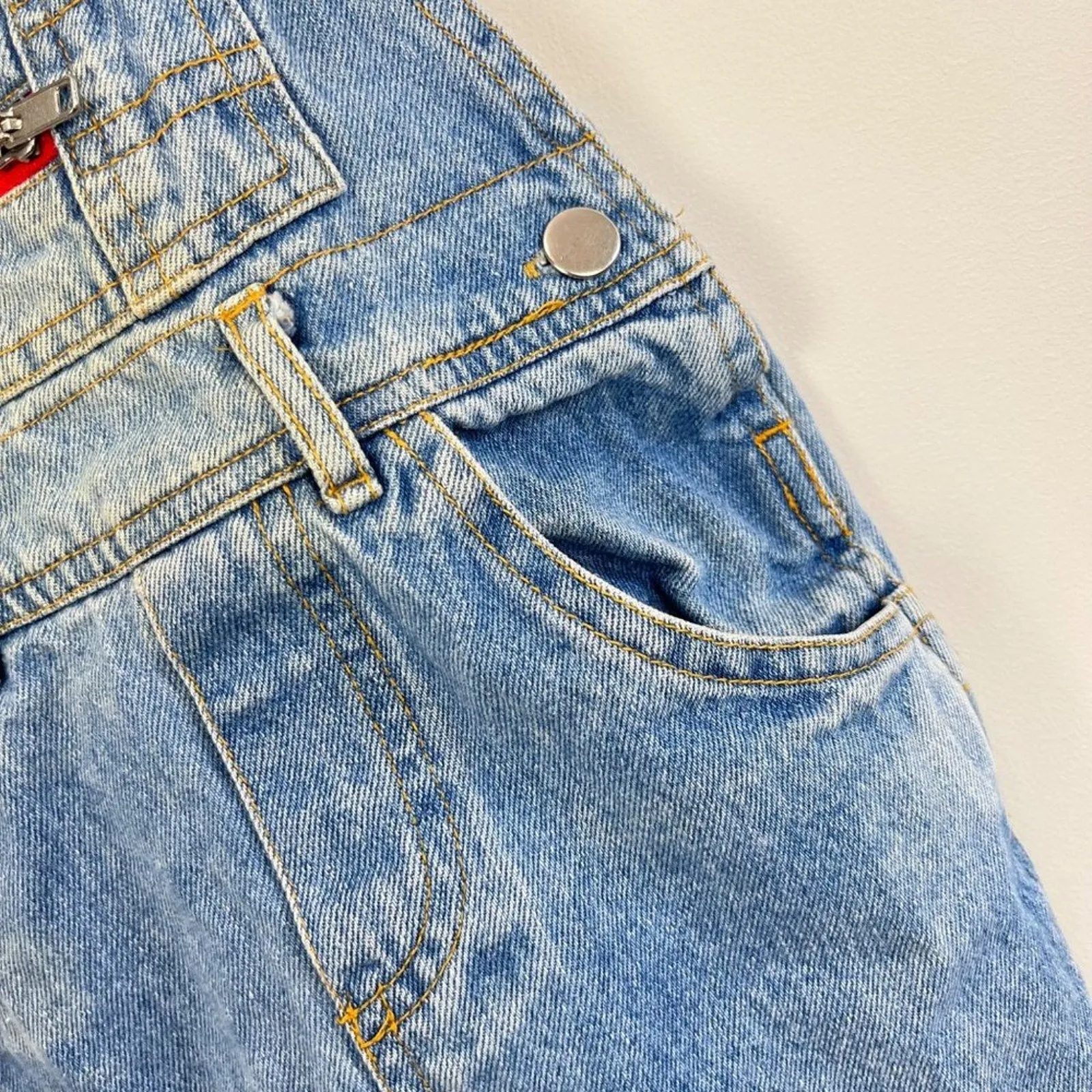 Vintage Hopscotch Blue Jean Overalls 12 Months