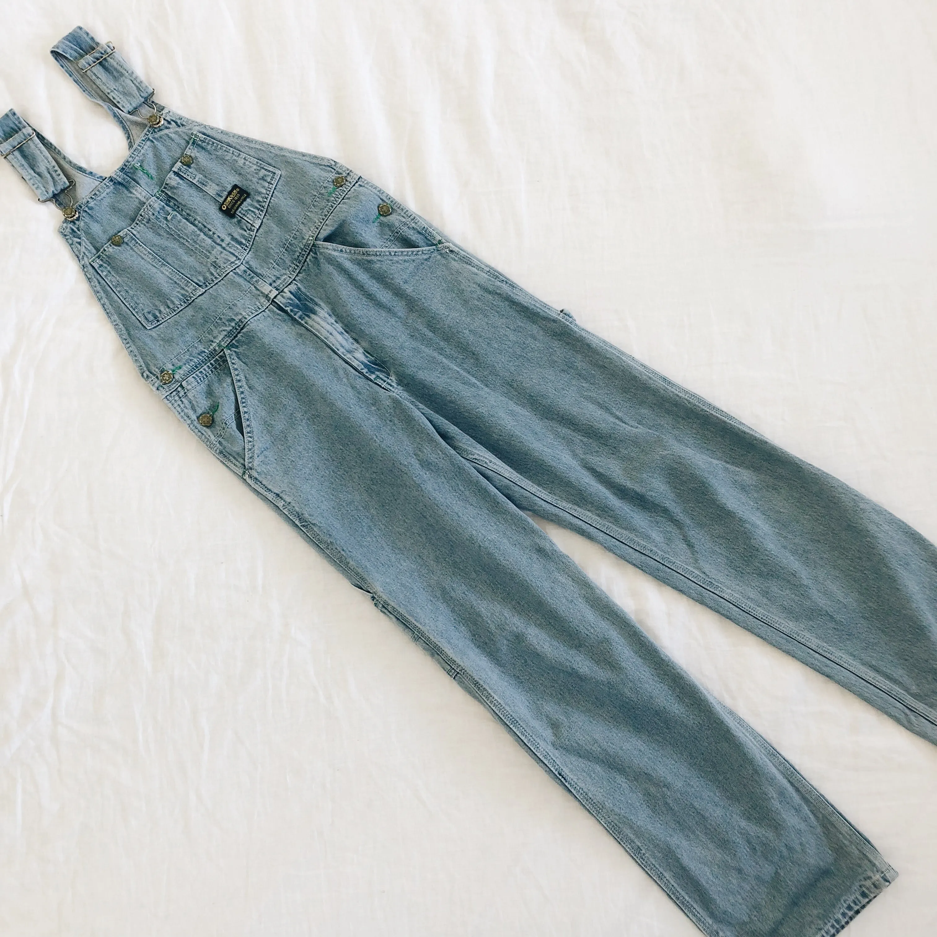 Vintage OshKosh Light Blue Overalls 28x32