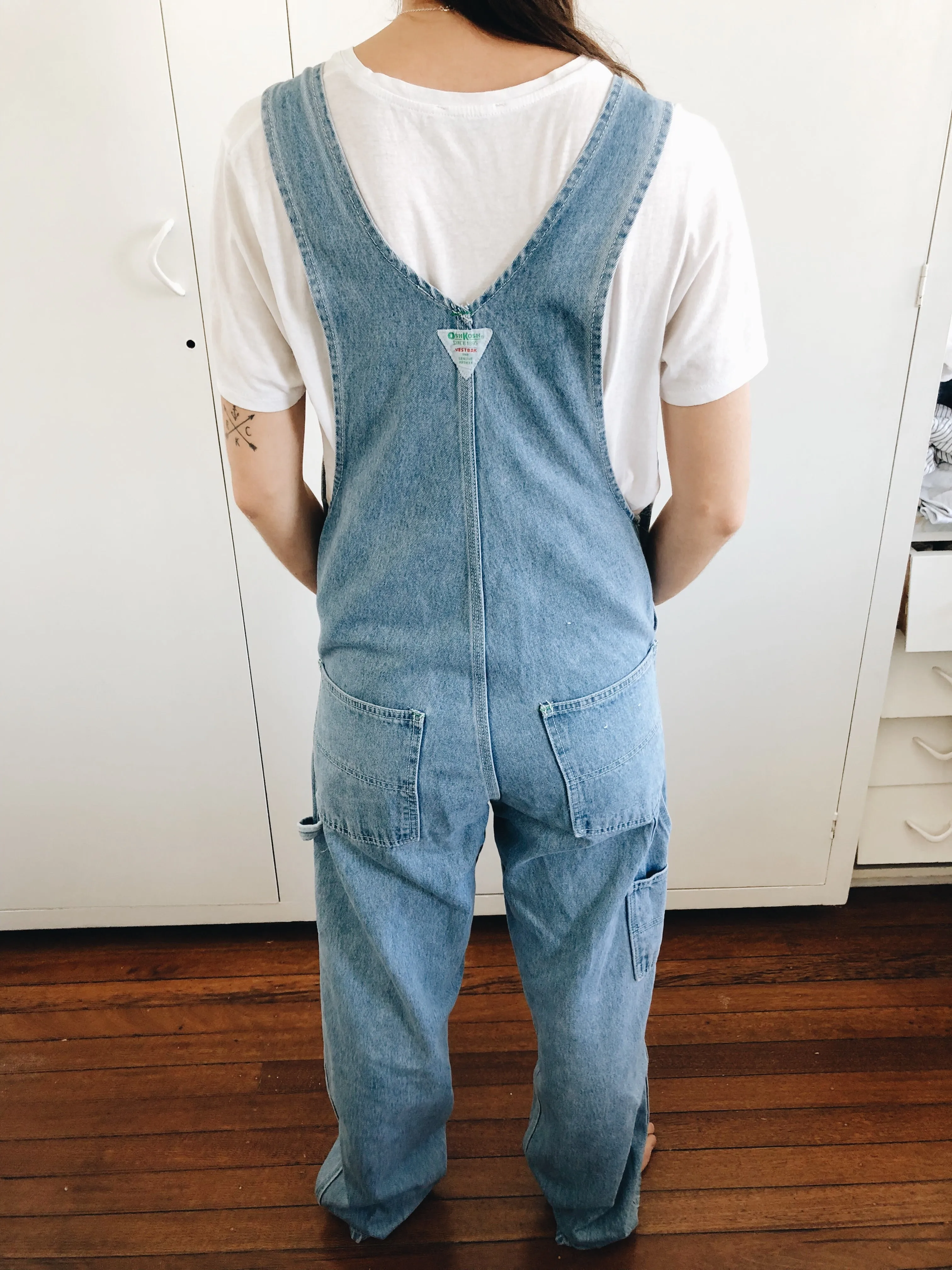Vintage OshKosh Light Blue Overalls 28x32