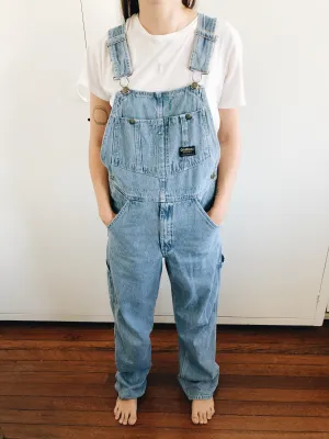 Vintage OshKosh Light Blue Overalls 28x32