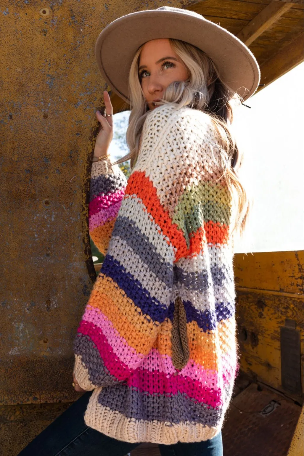 Wrapped up in Color Knit Cardigan - Cream